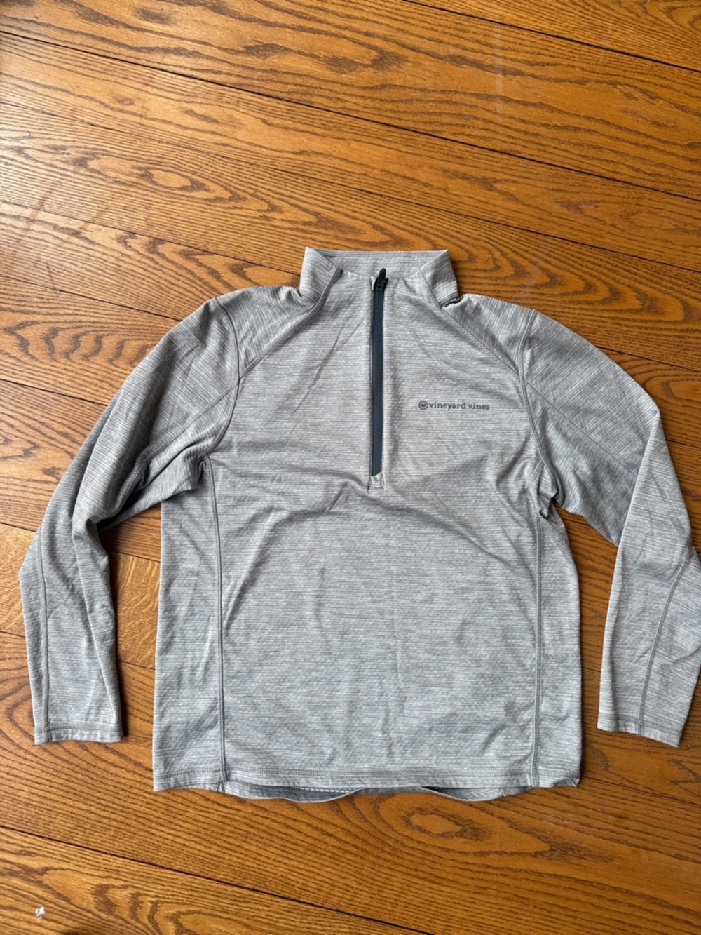 Vineyard Vines Performance Heather Gray Quarter-Zip Pullover